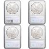 Image 2 : 2022 American Silver Eagle Lot [4 Coins] NGC MS70
