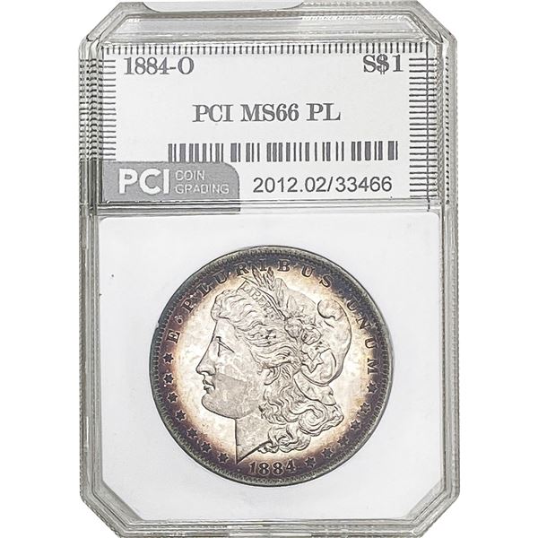 1884-O Morgan Silver Dollar PCI MS66 PL