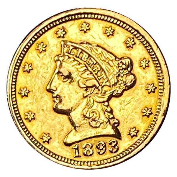 1893 $2.50 Gold Quarter Eagle HIGH GRADE