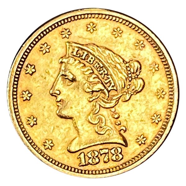 1878-S $2.50 Gold Quarter Eagle AU