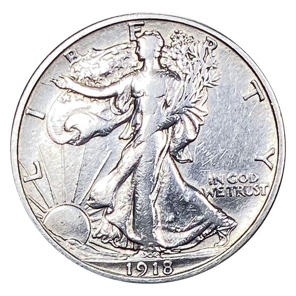 1918-S Walking Liberty Half Dollar Fine