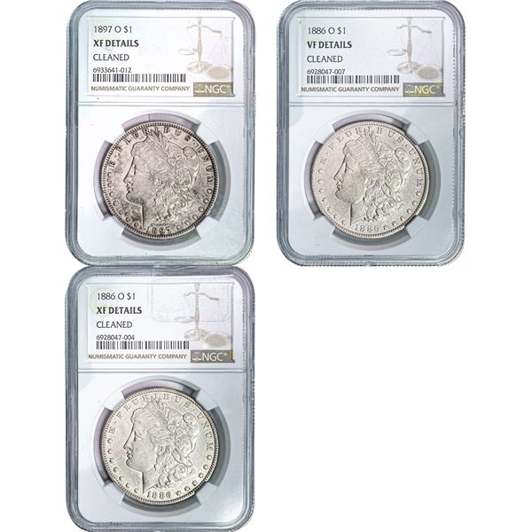 1886-1897 [3] Morgan Silver Dollar NGC VF-XF Details