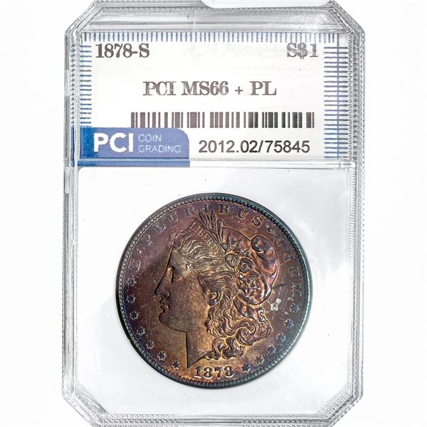 1878-S Morgan Silver Dollar PCI MS66+ PL