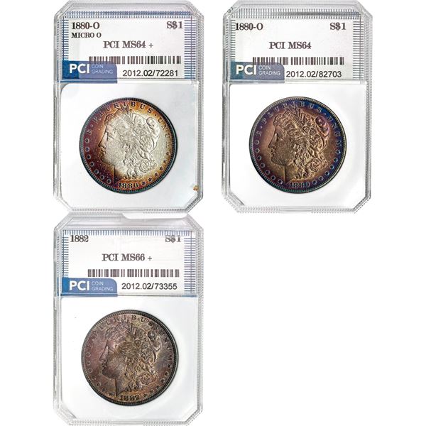 1880-1882 [3] Morgan Silver Dollar PCI MS64-66+