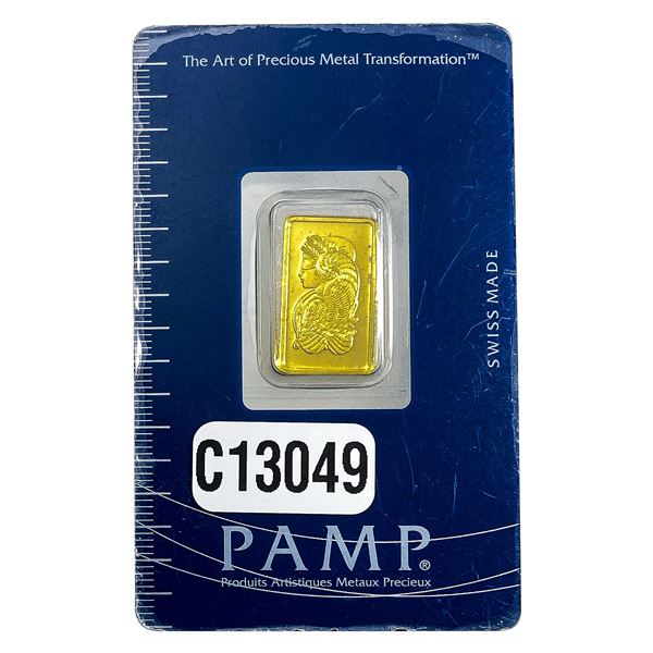 2.5g Gold Pamp Suisse Bar