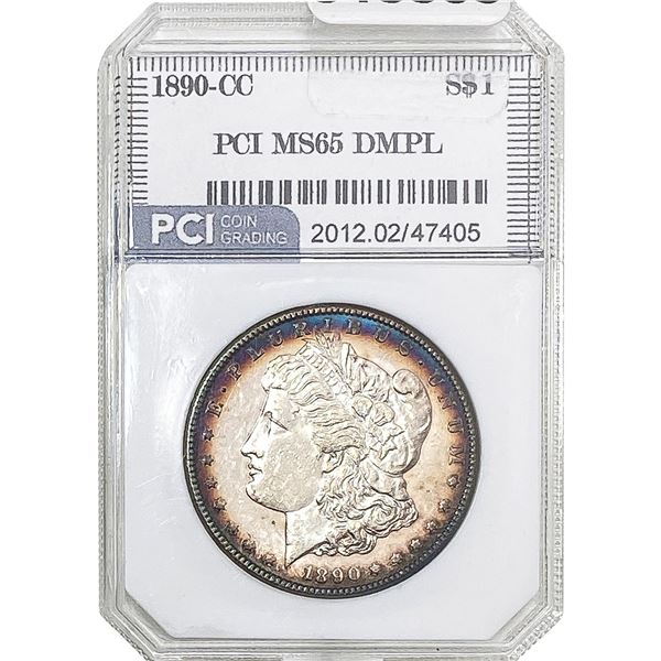 1890-CC Morgan Silver Dollar PCI MS65 DMPL