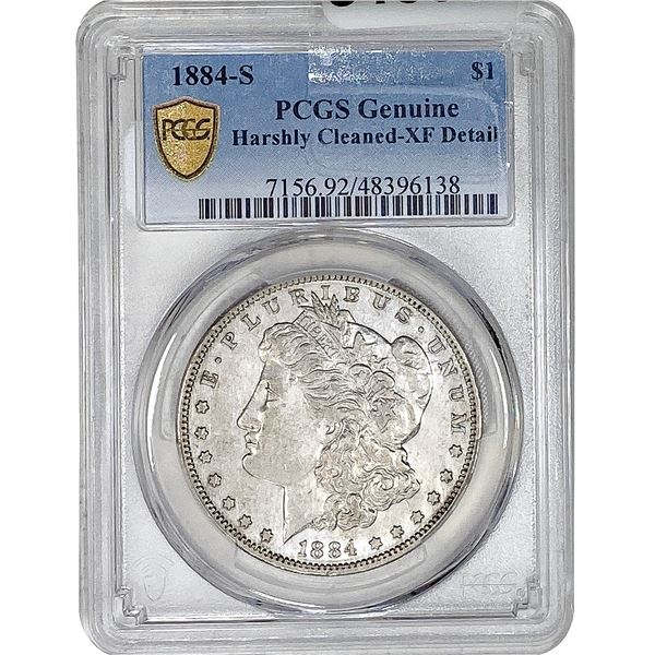 1884-S Morgan Silver Dollar PCGS Genuine