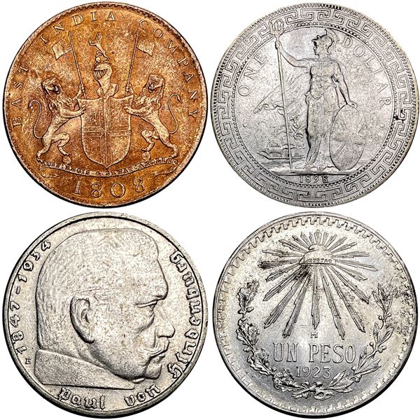 [4] German/British/Mexico Silver & India Copper