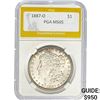 1887-O Morgan Silver Dollar PGA MS65