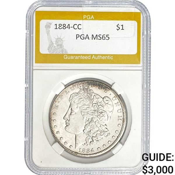 1884-CC Morgan Dollar PGA MS65