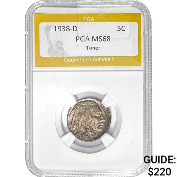 1938-D Buffalo Nickel PGA MS68