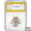 1872 Shield Nickel PGA MS66+
