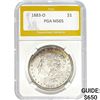 1883-O Morgan Silver Dollar PGA MS65