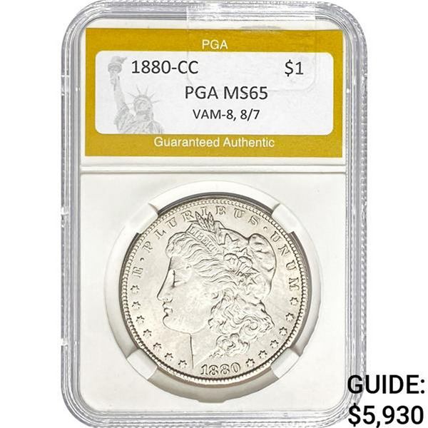1880-CC Morgan Dollar PGA MS65
