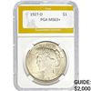 1927-D Peace Dollar PGA MS63+