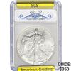 2001 Silver Eagle SGS MS70