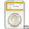 Image 1 : 1882-CC Morgan Silver Dollar PGA MS64