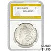 Image 1 : 1878 7/8TF Morgan Dollar PGA MS65