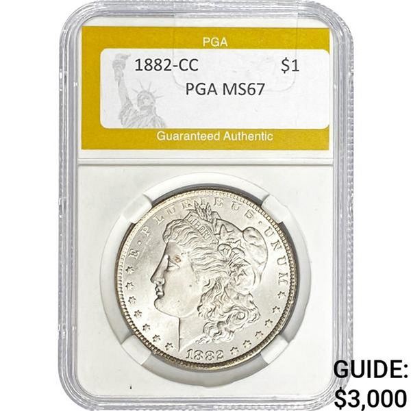 1882-CC Morgan Silver Dollar PGA MS67