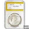 Image 1 : 1882-CC Morgan Silver Dollar PGA MS67