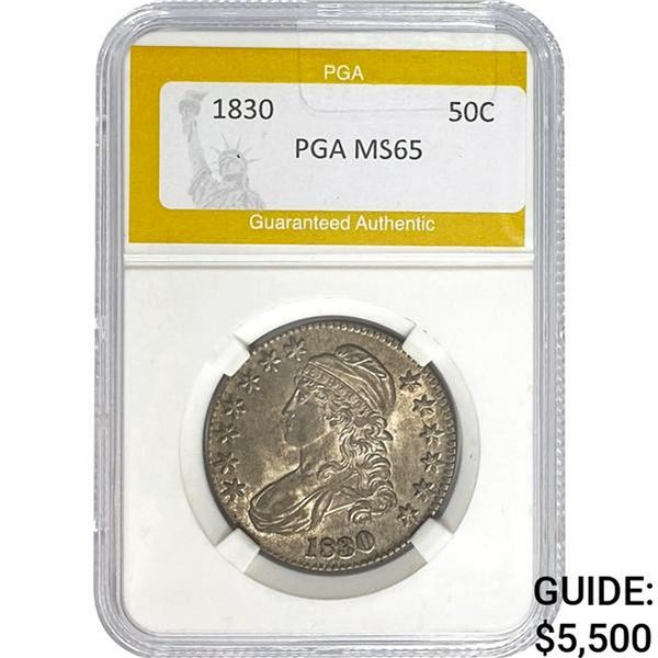 1830 Capped Bust Half Dollar PGA MS65