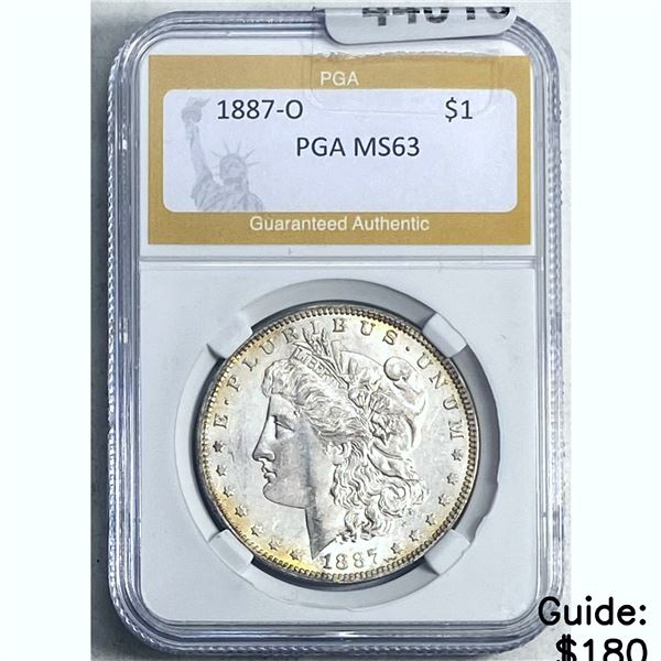 1887-O Morgan Dollar PGA MS63