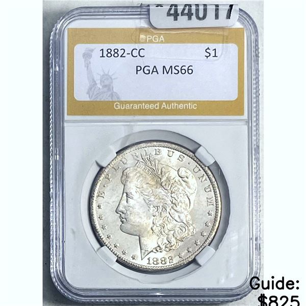 1882-CC Morgan Dollar PGA MS66