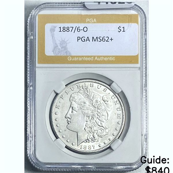 1887/6-O Morgan Dollar PGA MS62+