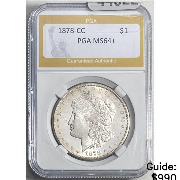1878-CC Silver Morgan Dollar PGA MS64+