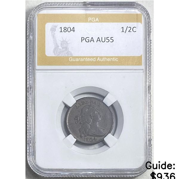 1804 1/2C PGA AU55