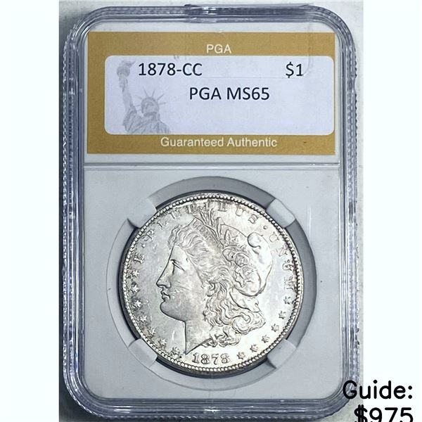 1878-CC Morgan Dollar PGA MS65