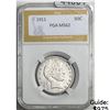 1911 Barber Half Dollar PGA MS62