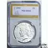 1935 Peace Dollar PGA MS64