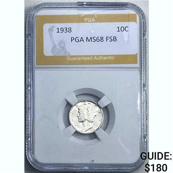 1938 10C PGA MS68 FSB