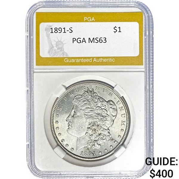 1891-S Morgan Dollar MS63