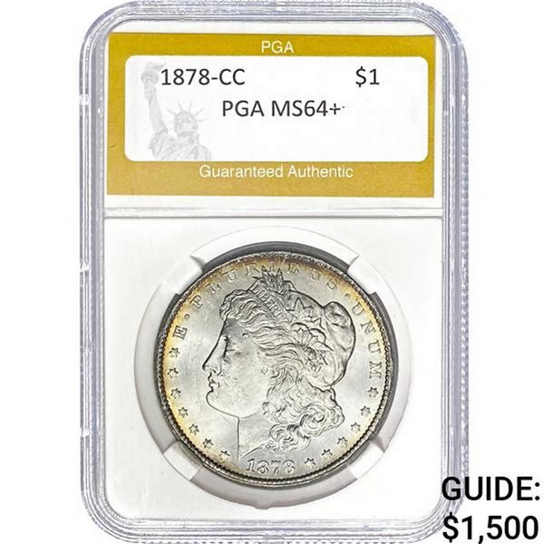 1878-CC Morgan Dollar MS64+
