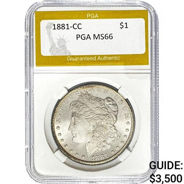 1881-CC Morgan Dollar PGA MS66