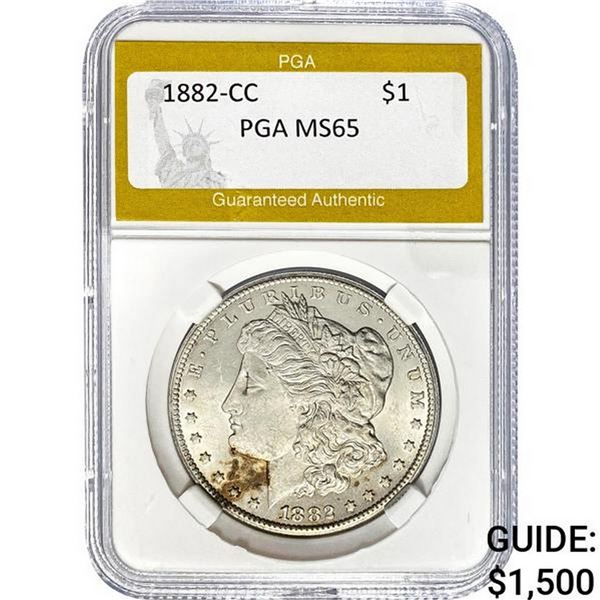 1882-CC Morgan Silver Dollar MS65