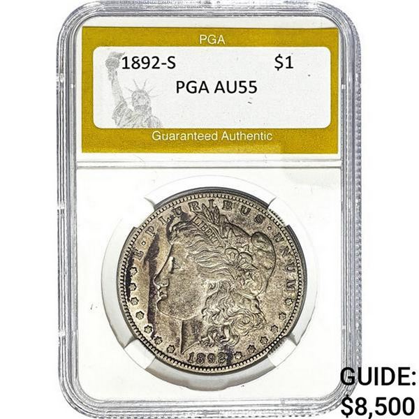 1892-S Morgan Dollar AU55