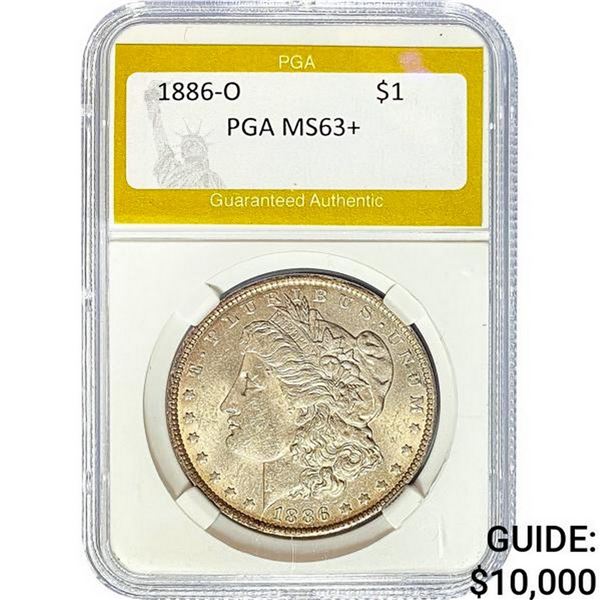 1886-O Morgan Silver Dollar MS63+