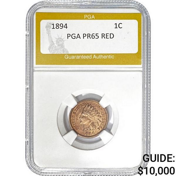 1894 Indian Head Cent RED PR65