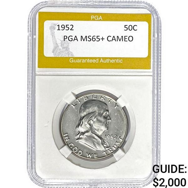1952 Franklin Half Dollar Cameo MS65+