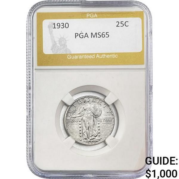 1930 Standing Liberty Quarter PGA MS65