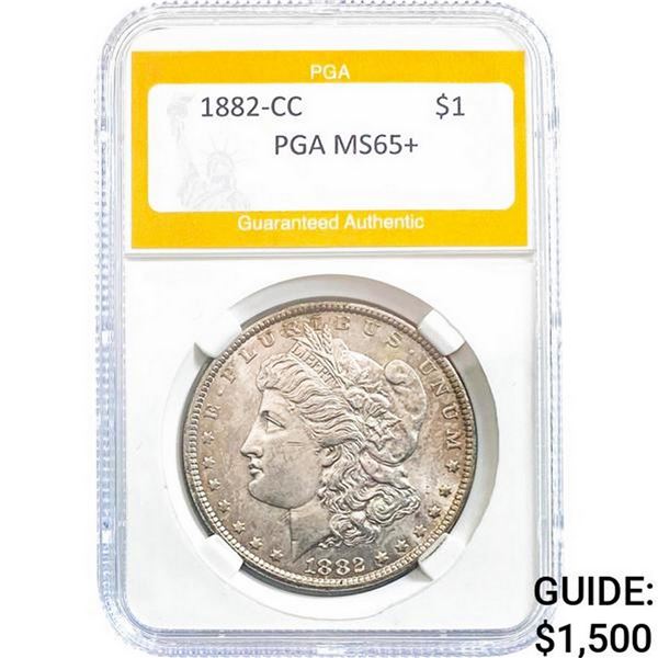 1882-CC Morgan Silver Dollar PGA MS65+