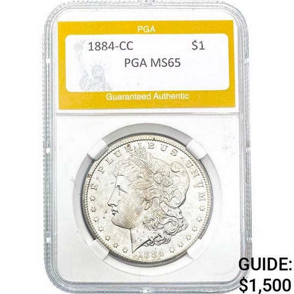 1884-CC Morgan Dollar PGA MS65