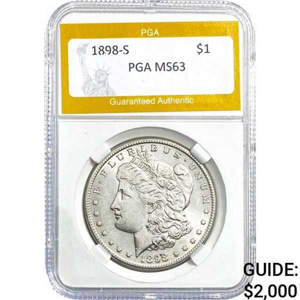 1898-S Morgan Dollar PGA MS63