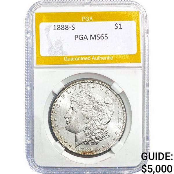 1888-S Morgan Dollar PGA MS65