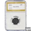 1821 Capped Bust Dime PGA XF45