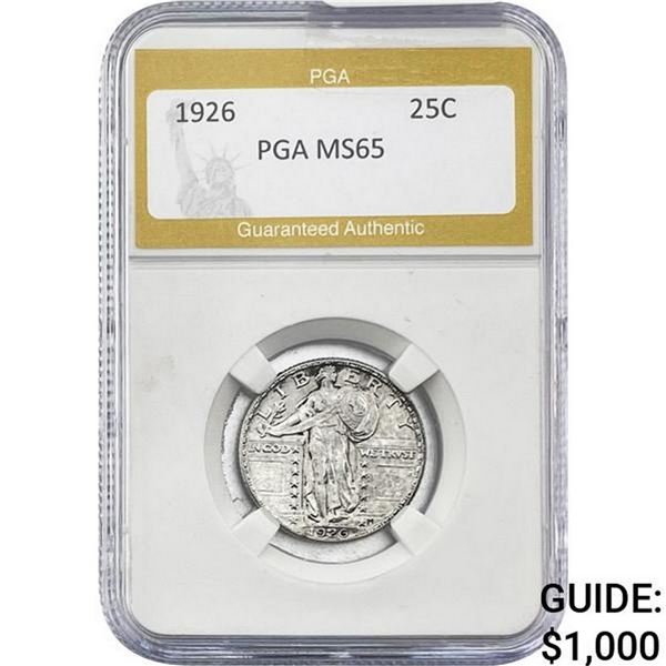1926 Standing Liberty Quarter PGA MS65