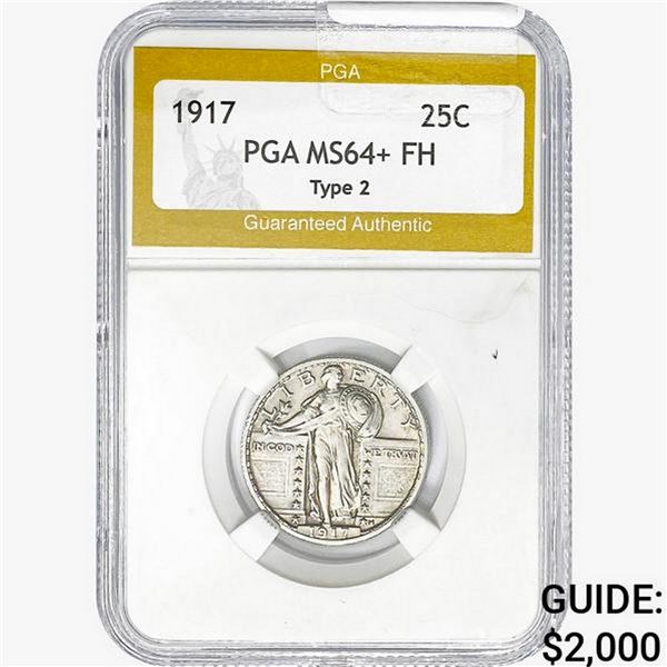 1917 Standing Liberty Quarter PGA MS64+ FH, TY2